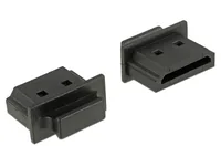 Delock Staubschutz HDMI-A f 10 Stk. Schwarz - Kabeltyp: Adapter - Videoanschluss Seite A: HDMI - Videoanschluss Seite B: Keiner