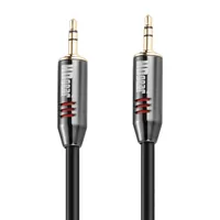 HDGear Audio-Kabel Premium 3.5 mm Klinke - 3.5 mm Klinke 1 m - Kabeltyp: Anschlusskabel - Audioanschluss Seite A: 3.5 mm Klinke - Audiokanäle: Stereo - Audioanschluss Seite B: 3.5 mm Klinke - Detailfarbe: Schwarz - Länge: 1 m