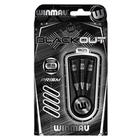 Winmau Dartpfeile Steeldart Blackout 3 Stück - Gewicht: 24 g - Verpackungseinheit: 3 Stück - Material: Wolfram - Detailfarbe: Schwarz - Dart Art: Steel Dart