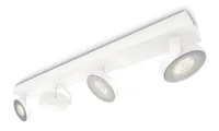 Philips Aufbauspot Clockwork, 4 x 4.5 W, 2000 lm, 2700 K, Weiss - Leuchten Kategorie: Deckenleuchte - Betriebsart: Netzbetrieb - Lampensockel: LED fest verbaut - Farbtemperatur Kelvin: 2700 K - Gesamtleistung: 18 W - Farbwiedergabeindex CRI: 80