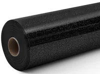 LOKLIK Plotterfolie Glitzer 30.5 x 90 cm, 1 Stück, Schwarz - Geeignet für Drucker: Nein - Detailfarbe: Schwarz - Aussenanwendung: Ja - Selbstklebend: Nein - Aufbügelbar: Ja - Folientyp: Aufbügelfolie Effekt