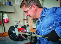 Einhell Doppelschleifer TC-BG 150 - Ausstattung: Ohne Zubehör - Set: Nein - Produktkategorie: Doppelschleifer - Werkzeugaufnahme: Fix - Akkusystem: Netzbetrieb (kein Akku) - Spannung: 230 V
