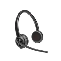 HP Poly Savi 8420 Office Stereo Microsoft Teams Certified DECT 1880-1900 MHz Headset Kopfhörer Kabellos Kopfband Büro/Callcenter Bluetooth Ladestation Schwarz