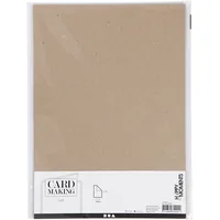 Creativ Company Fotokarton A4, 10 Blatt, Natur - Papierformat: A4 - Selbstklebend: Nein - Papierfarbe: Neutral - Braun - Papiertyp: Fotokarton - Mediengewicht: 220 g/m² - Verpackungseinheit: 10 Stück