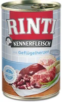 RINTI Kennerfleisch Poultry hearts - wet dog food - 400g
