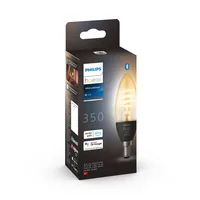 Philips Hue Leuchtmittel White Amb. Filament E14 Einzelpack - Lampensockel: E14 - Farbtemperatur Kelvin: 2200 bis 4500 K - Aussenanwendung: Nein - Gesamtleistung: 4.6 W - Leuchten Kategorie: Leuchtmittel - Lichtfarbe: Neutralweiss (NW) - Warmweiss (WW)