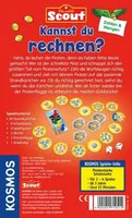 Kosmos Kinderspiel Scout Kannst du Rechnen? - Sprache: Deutsch - Kategorie: Familienspiel - Altersempfehlung ab: 5 Jahren - Spieldauer: 15 min - Min. Anzahl Spieler: 2 - Max. Anzahl Spieler: 4