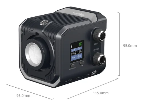 Smallrig Dauerlicht RC 100C COB Kit Mit Batteriegriff - Studioblitzanlagen Umfang: Transporttasche(n) - 1x Dauerlicht