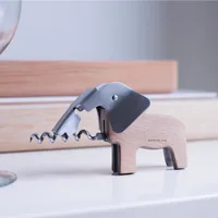 Kikkerland CS21 Basic corkscrew Stainless steel, Wood