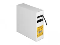 Delock Schrumpfschlauch Box mit Innenkleber, 5 m x 2.4 mm - Detailfarbe: Schwarz - Länge: 5 m - Durchmesser: 2.4 mm - Material: Polyolefin