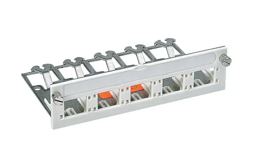 R&M Anschlussmodul 5 Port, Universaleinheit, leer - Modultyp: R&M freenet - Anschluss Front: Buchse RJ-45 - Anschluss Rück: Keine - Medientyp: Keystone-Träger - Anschlussmodul - Schirmung: Ja - Verpackungseinheit: 1 Stück