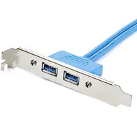 StarTech.com 2 Port USB 3.0 A Buchse Slotblech - USB 3 Pin Header Slotblech Konsole - USB-Konsole - USB Typ A (W)