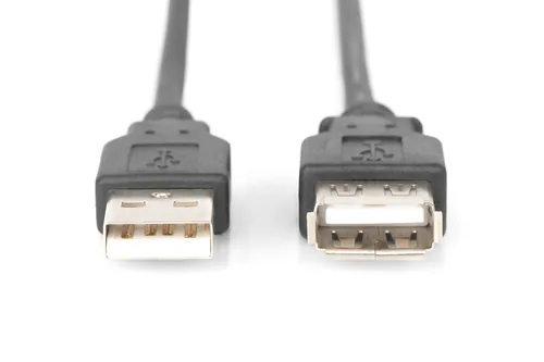 Digitus AK-300202-030-S câble USB USB 2.0 3 m USB A 0,48 Gbit/s Noir