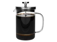 FURBER Kaffeebereiter 0.8 l, Schwarz/Transparent - Materialtyp: Glas - Material: Borosilikatglas - Zubereitungssystem: French Press - Detailfarbe: Transparent - Schwarz - Anzahl Tassen: 6 × - Fassungsvermögen: 0.8 l