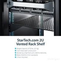 2U 22IN FIXED RACK MOUNT SHELF .