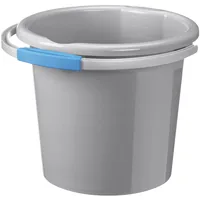 Sigma Home Putzeimer Water-Line 12 l, Grau - Ausstattung Putzeimer: Tragegriff - Volumen: 12 l - Detailfarbe: Grau - Material: Kunststoff