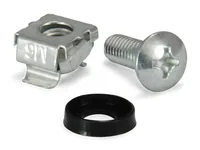 Equip M6 Käfigmuttern- Schraubensatz 4Stk silber