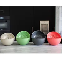 Koziol Rührschüssel Palsby M 2 l, Sand/Gelb - Material: Biozirkulärer Kunststoff - Detailfarbe: Sand - Gelb - Set: Nein - Fassungsvermögen: 2 l