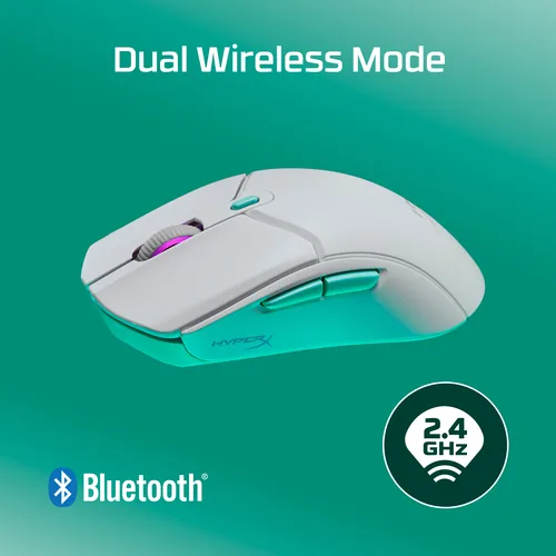 HyperX Pulsefire Haste 2 Core Wireless White Gaming Mouse souris Ambidextre USB Type-A 3600 DPI