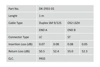 Digitus DK-2931-01 InfiniBand/Glasfaserkabel 1 m LC ST I-VH Gelb