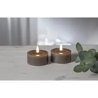 Star Trading LED Teelichter Set Flamme Flow 2 Pack, Braun - Betriebsart: Batteriebetrieb - Fernbedienung: Nein - Aussenanwendung: Nein - Timerfunktion: Ja - Set: Ja - Durchmesser: 7 cm