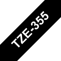 BROTHER P-Touch TZE-345 white on black 18mm