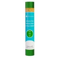 Silhouette Vinylfolie Glitter 30.5 Grün - Geeignet für Drucker: Nein - Detailfarbe: Grün - Aussenanwendung: Ja - Selbstklebend: Ja - Aufbügelbar: Nein - Folientyp: Vinylfolie