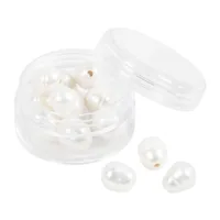 Creativ Company Perlen-Set Süsswasserperlen 9-11 mm - Packungsgrösse: 13 Stück - Durchmesser: 9 mm - 11 mm - Detailfarbe: Perlmutt - Perlenart: Perlenset - Perlmutt
