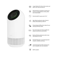 hombli Luftreiniger Smart Air Purifier 25 m² - Typ: Luftreiniger - Geräuschentwicklung in Betrieb: 30 dBA - Filtertyp: Aktivkohlefilter - HEPA-Filter - Vorfilter - Duftstoffbehälter: Nein - Display vorhanden: Nein - Hygrostat: Nein
