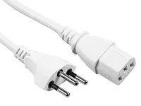 Furber. F01163 power cable White 0.2 m C13 coupler T12