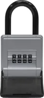 Abus Schlüsselschrank 737 Mini B mit Bügel KeyGarage, Silber - Produkttyp: Schlüsselschrank - Widerstandsfähigkeit: Schmutz - Metallgehäuse - Detailfarbe: Silber