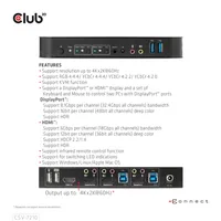 CLUB3D CSV-7210 Tastatur/Video/Maus (KVM)-Switch Schwarz