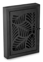 Zeller Present Schlüsselkasten Leaves Schwarz - Produkttyp: Schlüsselschrank - Widerstandsfähigkeit: Metallgehäuse - Detailfarbe: Schwarz