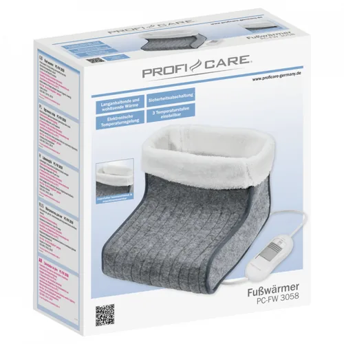 ProfiCare PC-FW 3058 electric foot warmer 100 W Grey