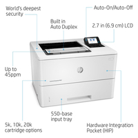 L HP LaserJet Enterprise M507dn S/W-Laserdrucker 43 S./Min. LAN Duplex