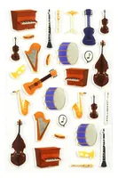Clairefontaine Motivsticker 3D Instrumente - Motiv: Instrument