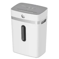 HP Aktenvernichter OneShred 12CC P-4, 12 Seiten - Vernichtbare Aktentypen: Heftklammern - Kreditkarten - Büroklammern - Schnittart: Partikelschnitt - Sicherheitsstufe: 4 - Schnittausgabe: 4 x 35 mm - Blattkapazität: 12 Seiten - Zufuhrautomatik: Nein