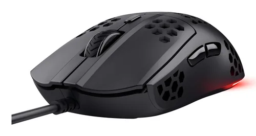 Trust Gaming-Maus GXT928 Helox Schwarz - Bedienungsseite: Rechtshänder - Maus Features: Beleuchtung - Daumentaste - Scrollrad - Umschaltbare DPI-Auflösung - Detailfarbe: Schwarz - Gewicht: 65 g - 82 g - Schnittstelle: USB-A - Maximale Empfindlichkeit: 640