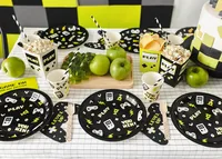 PartyDeco SPK37 paper napkins Black, Multicolour 12 pc(s)