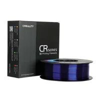 Creality Filament PETG, Transparent Blau, 1.75 mm, 1 kg - Material: PETG (Polyethylene terephthalate glycol) - Detailfarbe: Semitransparent - Blau - Gewicht: 1 kg - Durchmesser: 1.75 mm - Materialeigenschaften: Standard