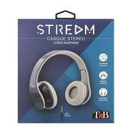 T'nB On-Ear-Kopfhörer Stream Dunkelblau - Detailfarbe: Dunkelblau - Kopfhörer Ausstattung: Keine weitere Ausstattung - Verbindungsmöglichkeiten: Kabelgebunden - Einsatzbereich: HiFi & TV Kopfhörer - Lifestyle-Kopfhörer - Trageart: On-Ear (Ohraufliegend) -
