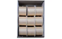 GOLDINA Satinband Doppelsatin-Band 3 mm x 10 m, 1 Stück, Beige - Breite: 3 mm - Länge: 10 m - Verpackungseinheit: 1 Stück - Detailfarbe: Beige - Band-Art: Satinband