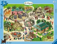Ravensburger Puzzle Ali Mitgutsch Im Zoo 30 Teile - Motiv: Tiere - Altersempfehlung ab: 4 Jahren - Tiefe: 0.5 cm - Breite: 37.3 cm - Effekte: Grosse Puzzleteile - Nachhaltigkeit: FSC®