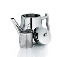 Kela Teebereiter Ancona 0.9 l, Silber - Material: Edelstahl 18/10 - Detailfarbe: Silber - Filtertyp: Filter - Fassungsvermögen: 0.9 l - Kompatible Kochfelder: Glaskeramik - Gas - Halogen