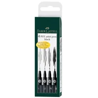 FABER-CASTELL Pitt Artist Pen 167100 schwarz 4 Stück