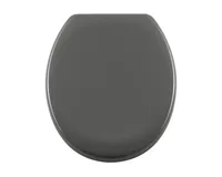 diaqua® Toilettensitz Barbana Absenkautomatik, Grau - Breite: 37.5 cm - Länge: 44 cm - Detailfarbe: Grau