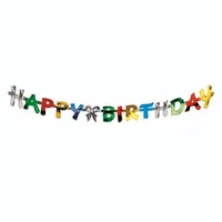 Papstar Girlande Happy Birthday 1.4 m, Mehrfarbig - Materialtyp: Papier - Material: Papier - Detailfarbe: Mehrfarbig - Länge: 1.4 m - Motto: Geburtstag