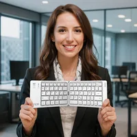 Inca IBK-580BT keyboard Home/Office USB + Bluetooth QWERTY White
