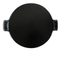 Emile Henry Pizzastein Ø 36.5 cm Rund, Schwarz - Breite: 43.5 cm - Form: Rund - Set: Nein