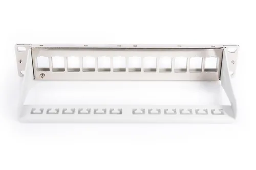 DIGITUS Patchpanel 1HE 10 12-Port Modular grau